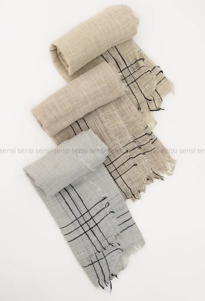 شال نخی لینن کد1004220