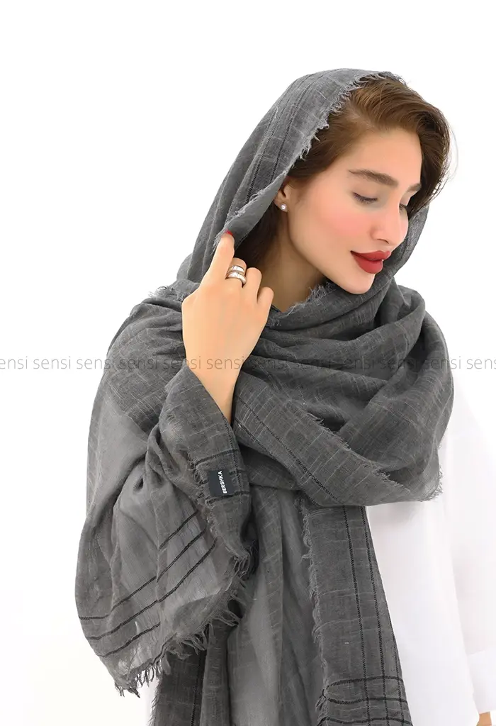 شال نخی لینن کد1004220