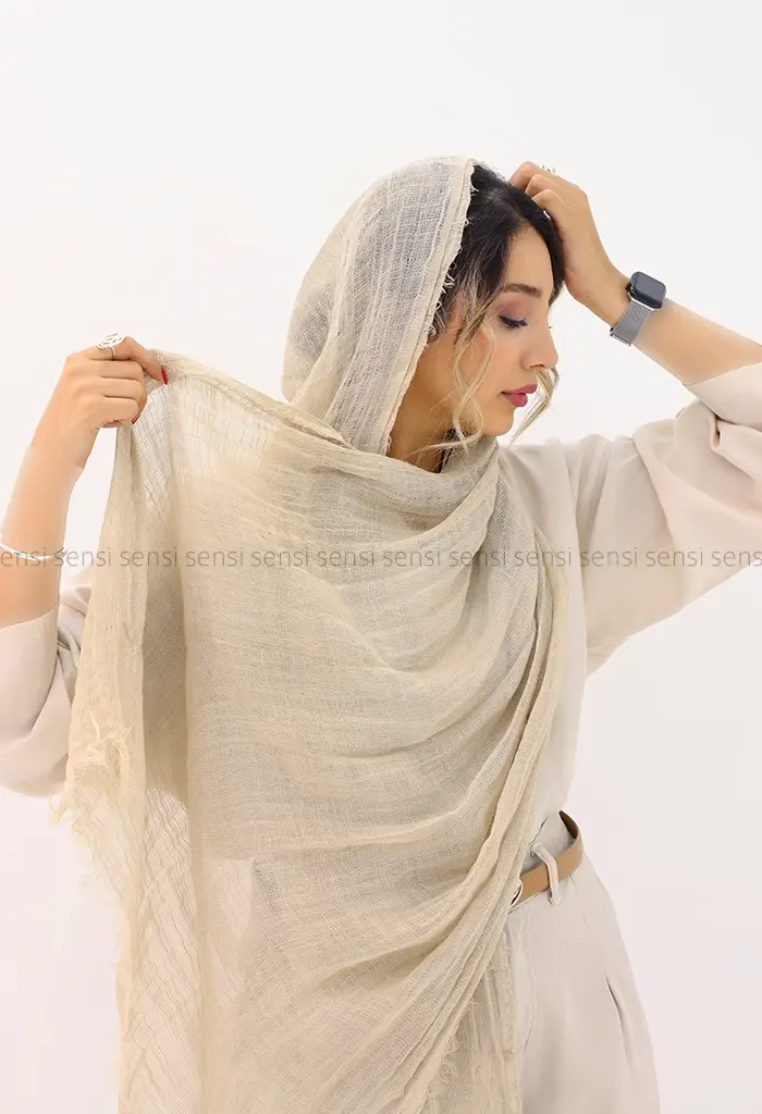 شال ساده کنفی کد1004216