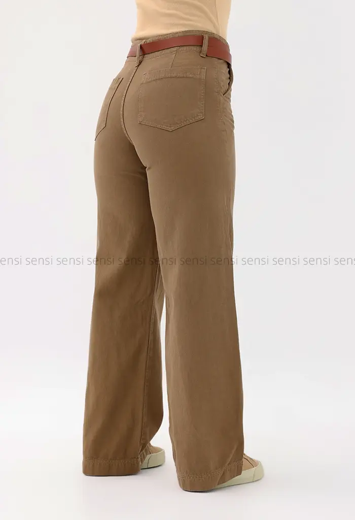 شلوار جین وایدکمربندی@کد1004233