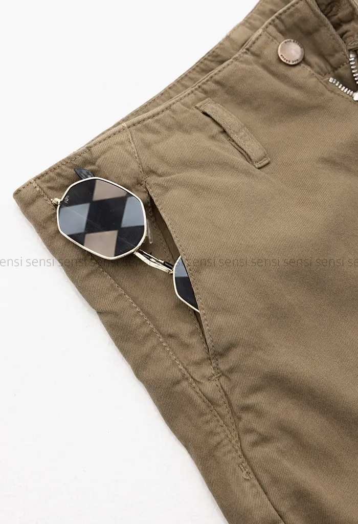 شلوار جین وایدکمربندی@کد1004233