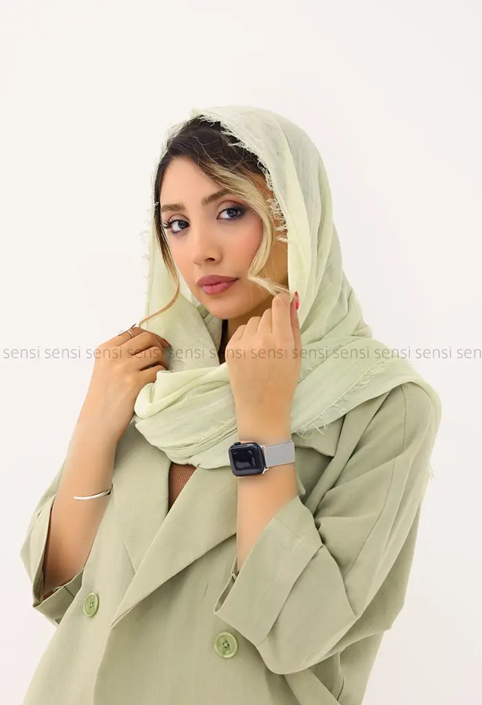 شال نخی خطی کد1004218