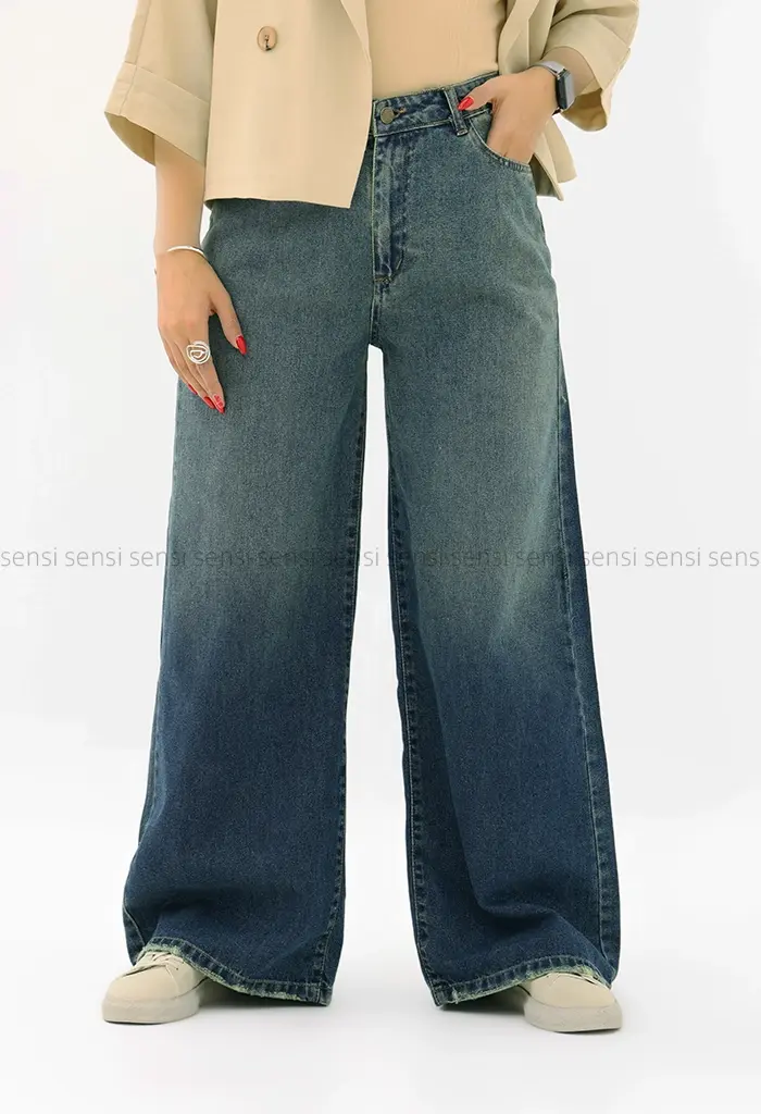 شلوار جین فول بگ کد1004234