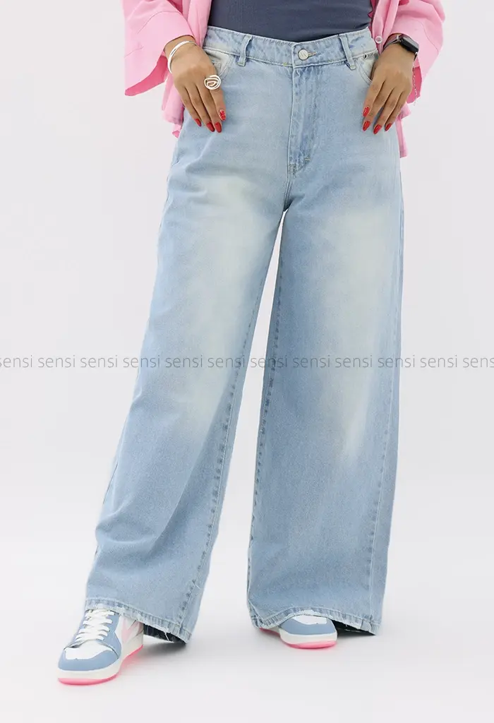 شلوار جین فول بگ کد1004234