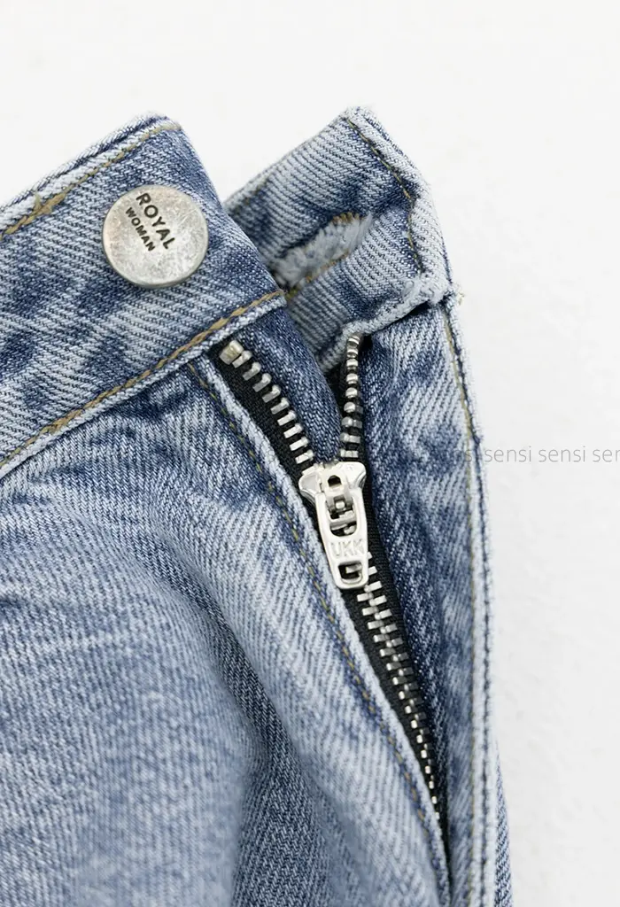 شلوار جینlong wideleg کد1004236