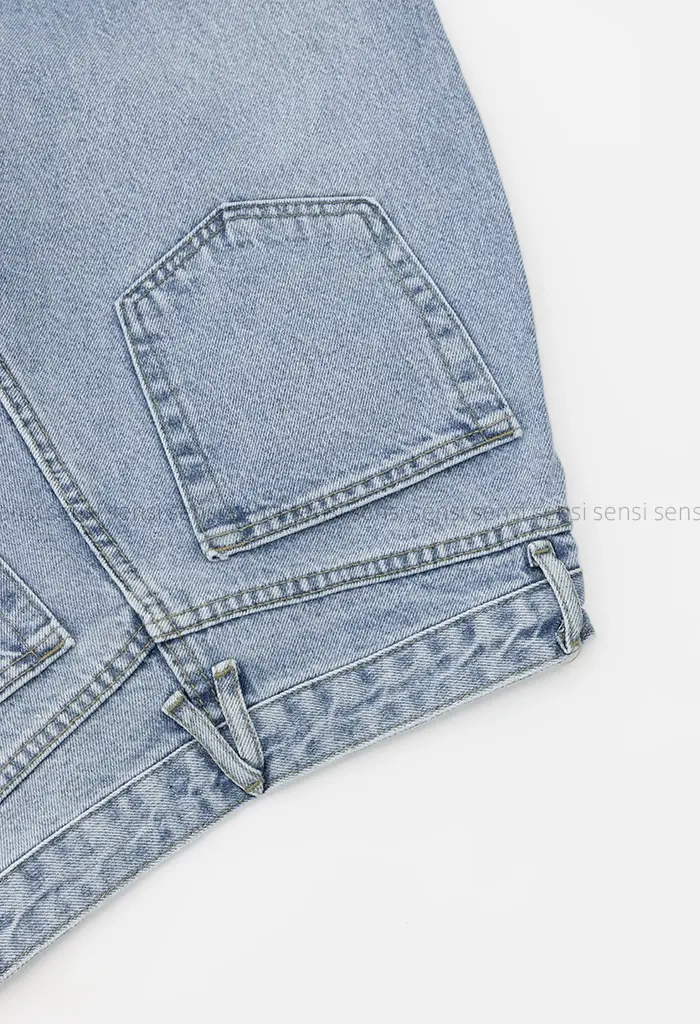 شلوار جینlong wideleg کد1004236