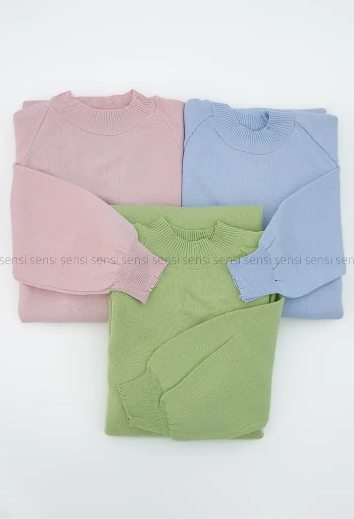 پیراهن بافت آستین رگلان کد1004261