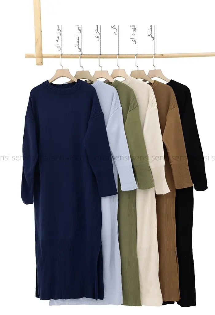 پیراهن بافت بغل چاک کد1004262