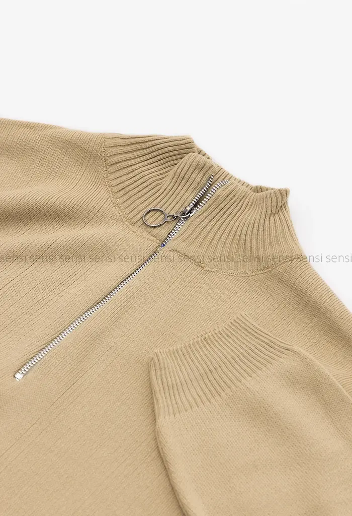 پیراهن بافت جلو زیپ کد1004263