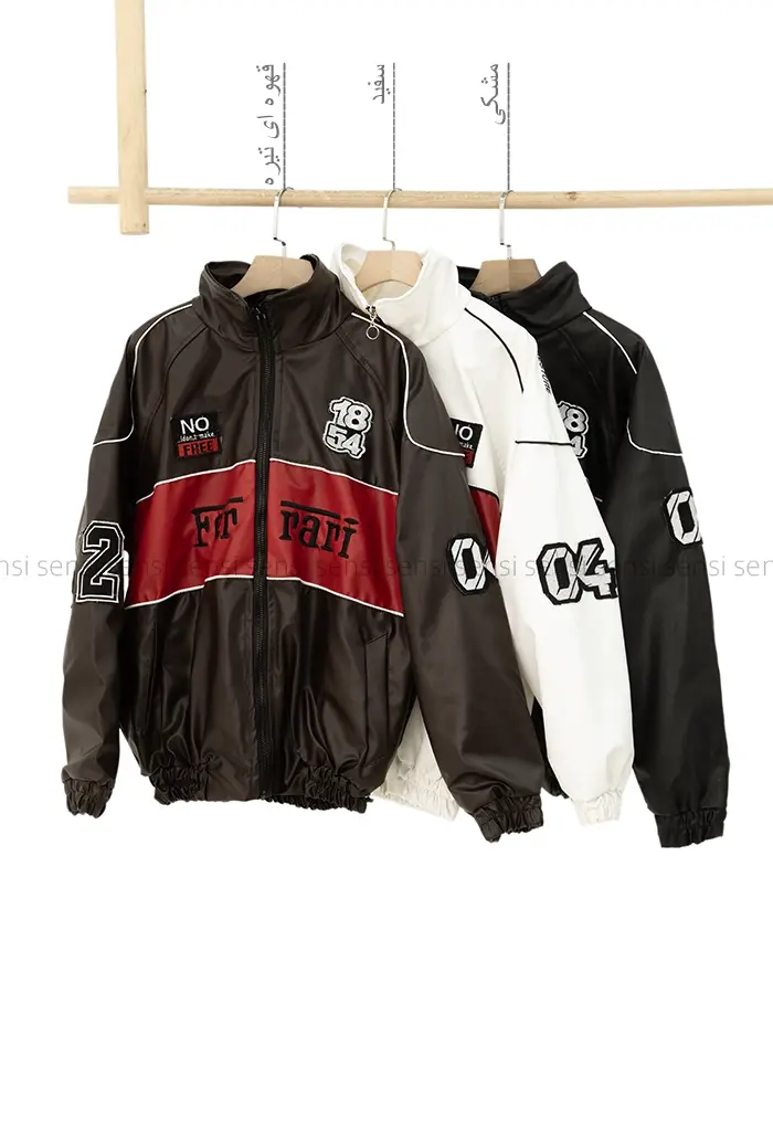 بامبر جکت چرم ferrari کد1004341