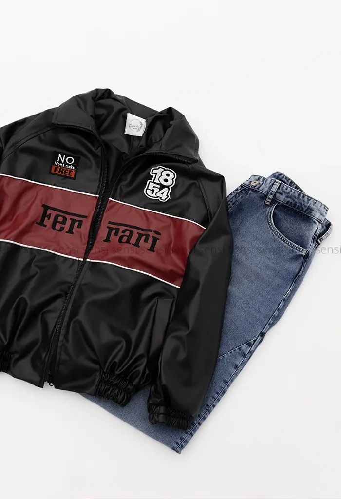 بامبر جکت چرم ferrari کد1004341