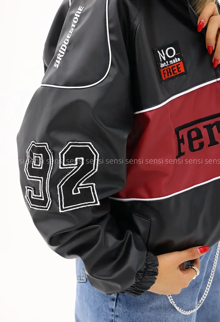 بامبر جکت چرم ferrari کد1004341