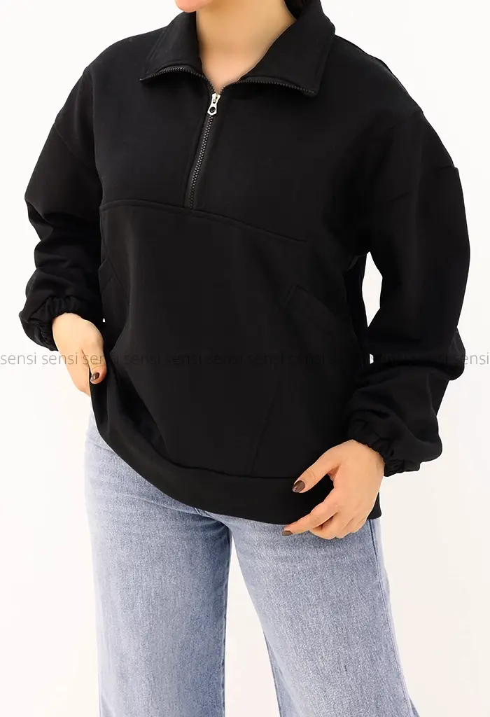 سویشرت نیم زیپ دورس کد1004286