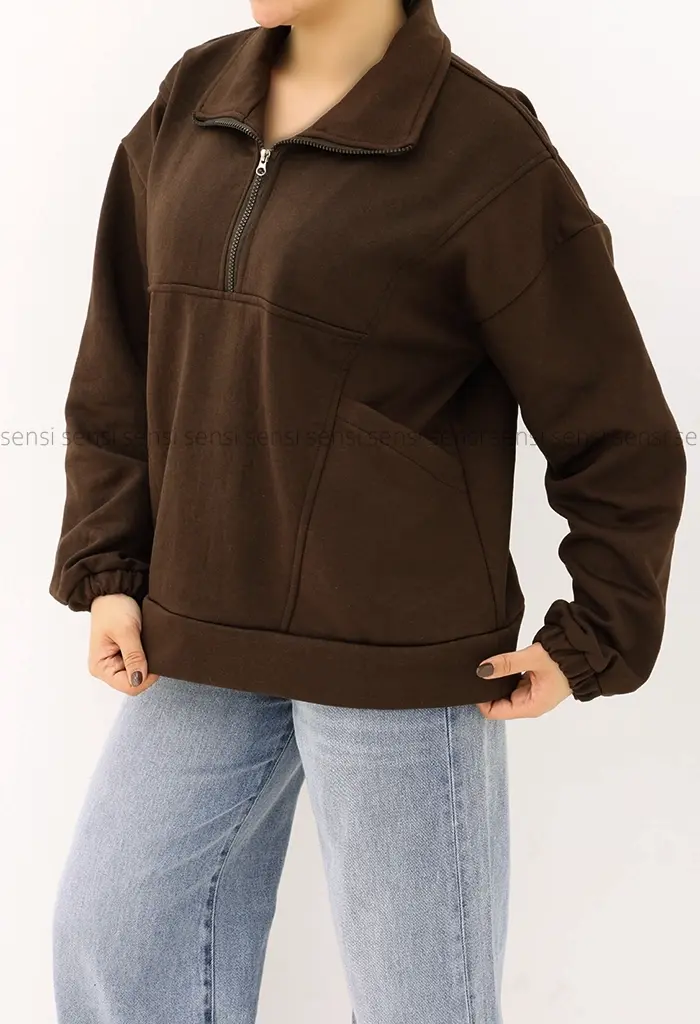 سویشرت نیم زیپ دورس کد1004286