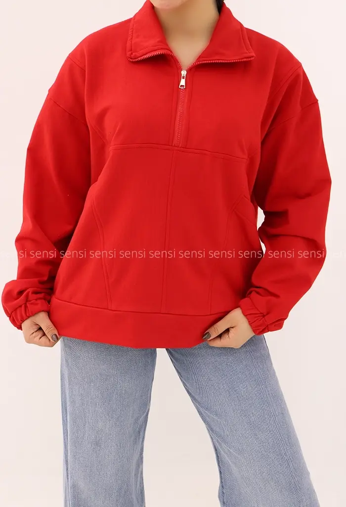 سویشرت نیم زیپ دورس کد1004286