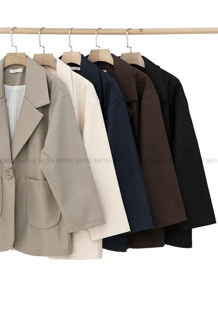 کت کتان کج راه آستر دار کد1004314