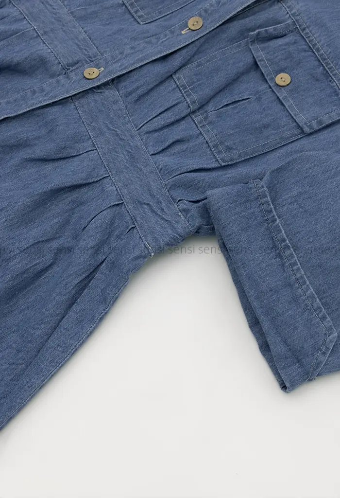 ماکسی جین جلو تمام دکمه کد1004316