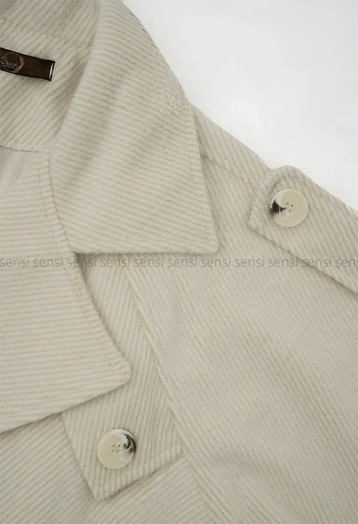 ترنچ کت فوتر راه راه کد1004340