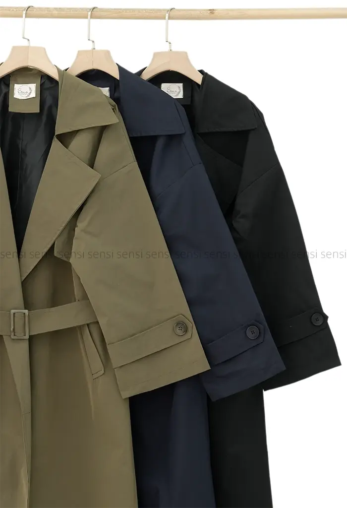 بارانی آستر دارپشت چاک دار@@ کد1004287