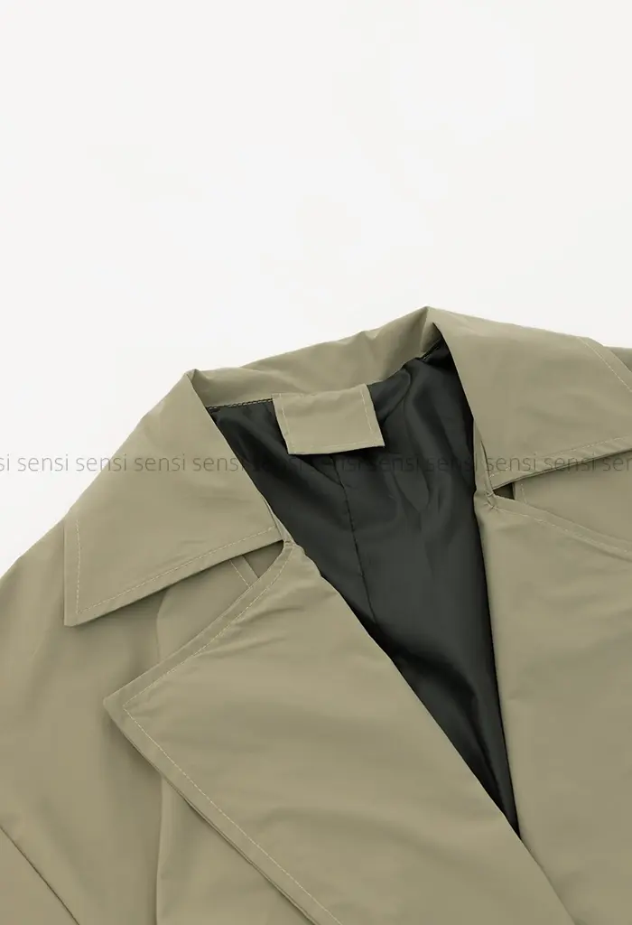 بارانی آستر دارپشت چاک دار@@ کد1004287