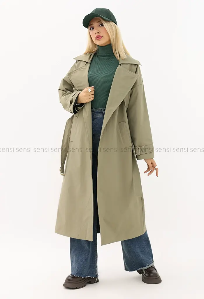 بارانی آستر دارپشت چاک دار@@ کد1004287