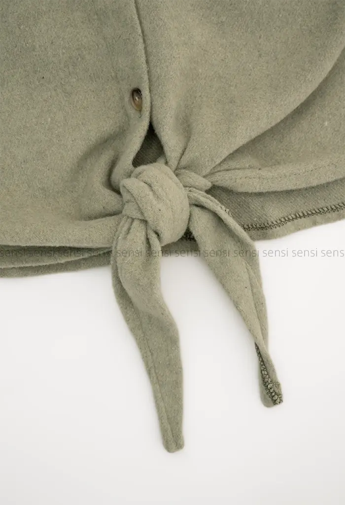 شومیز فوتر موهر جلو گره ای کد1004410