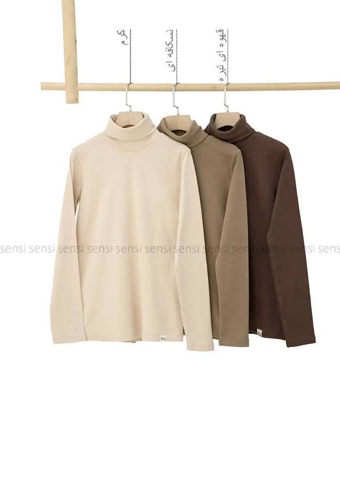 بلوز یقه اسکی آستین بلند کد1004450