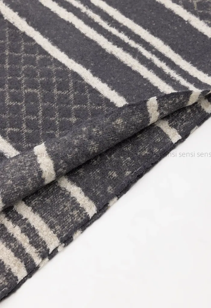 شال بافت موهر راه راه کد1004418