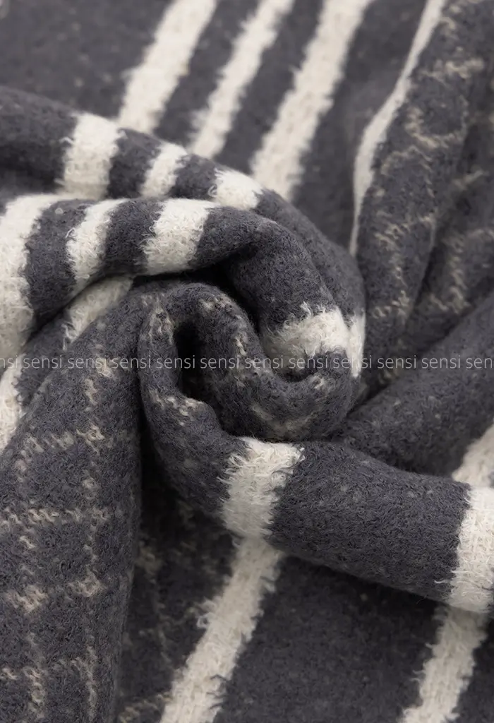 شال بافت موهر راه راه کد1004418