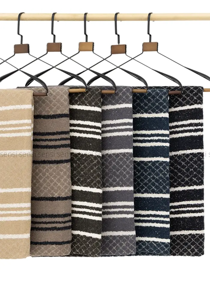 شال بافت موهر راه راه کد1004418