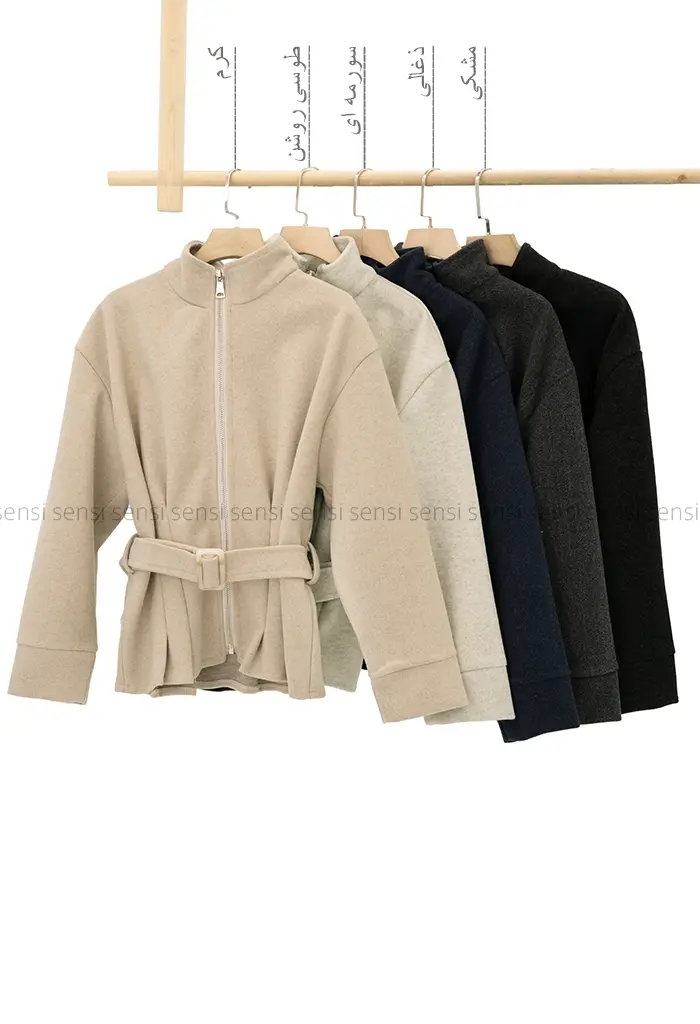 کت فوتر جلو زیپ پیله کد1004479