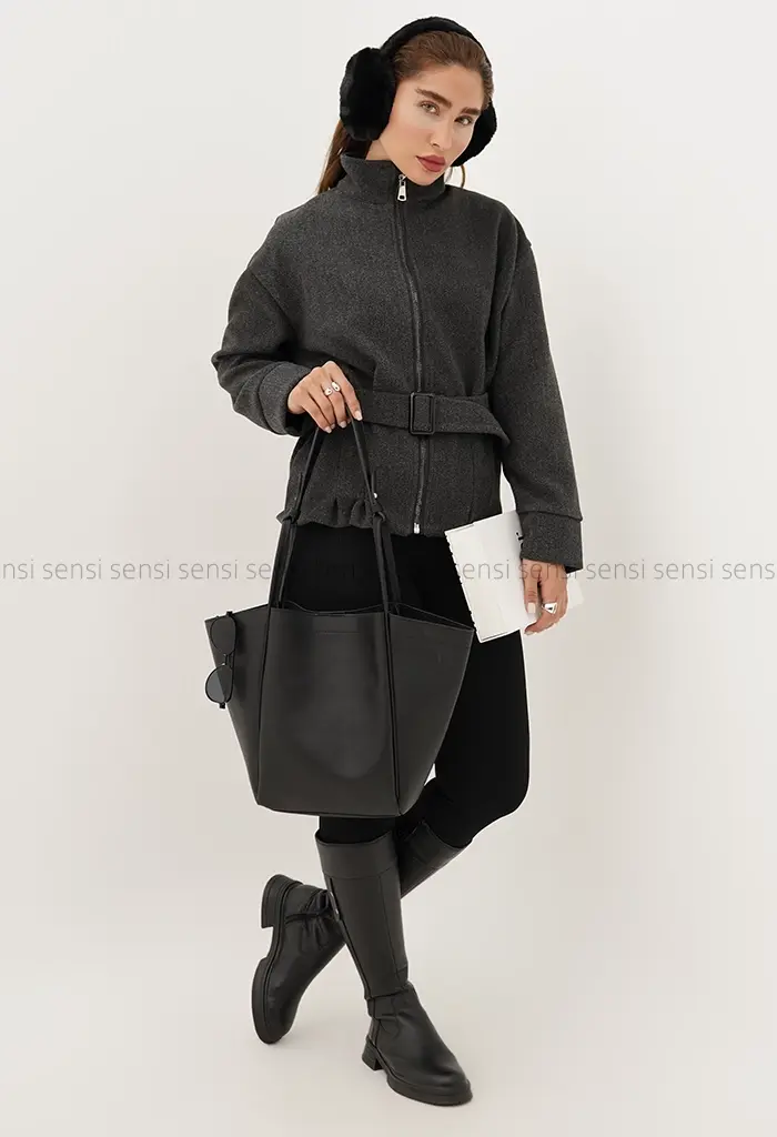 کت فوتر جلو زیپ پیله کد1004479