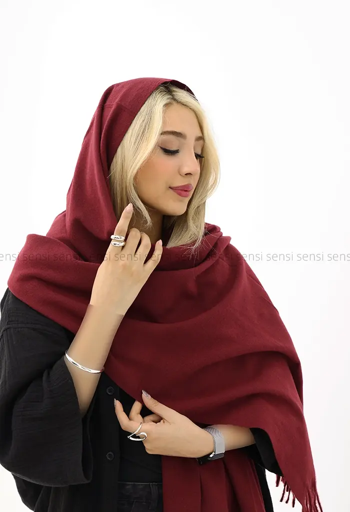 شال موهری ساده رنگی کد1004412