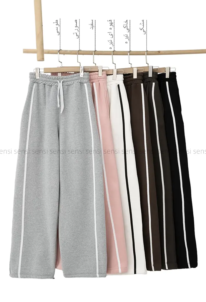 شلوار بگ بغل نواری کد1004279