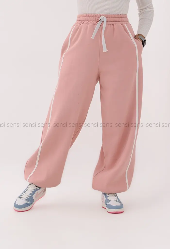 شلوار بگ بغل نواری کد1004279