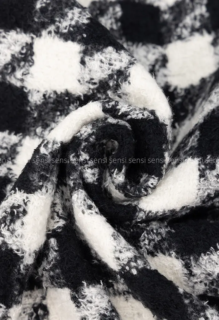 شال موهر پشمی چهار خونه کد1004420