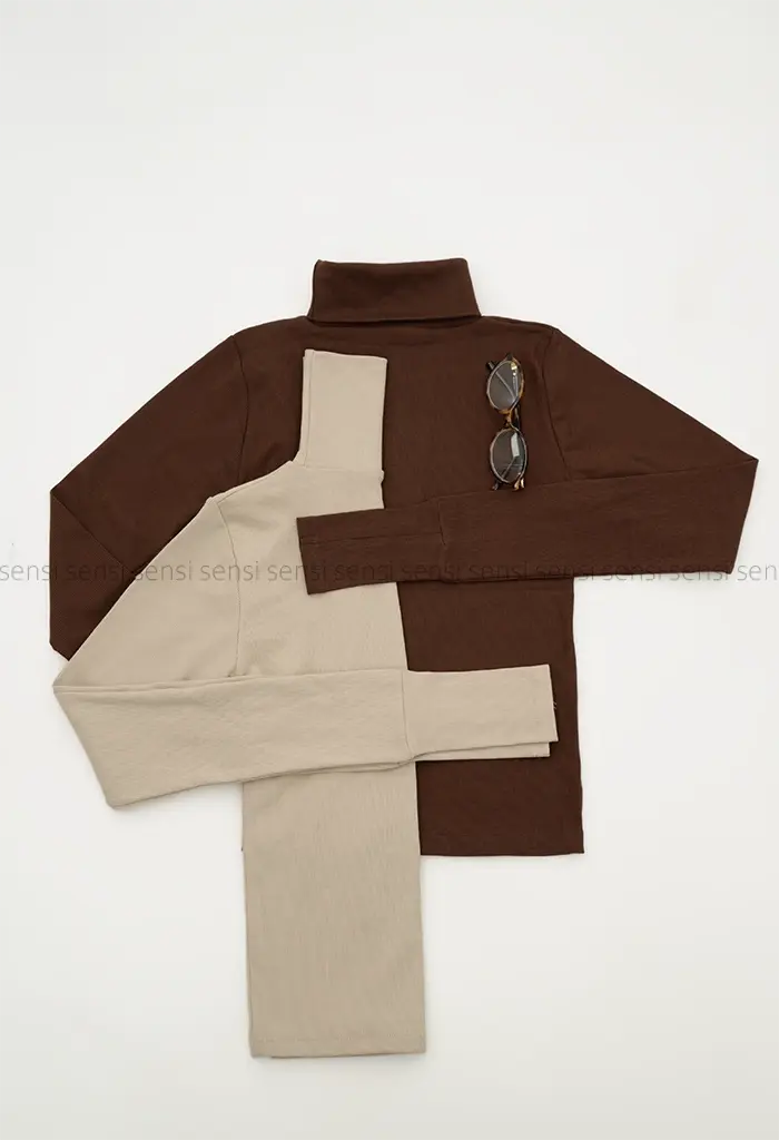 بلوز یقه اسکی کبریتی کد1004460