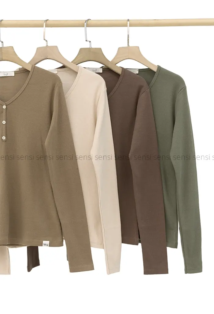 بلوز یقه هفت آستین بلند کد1004556