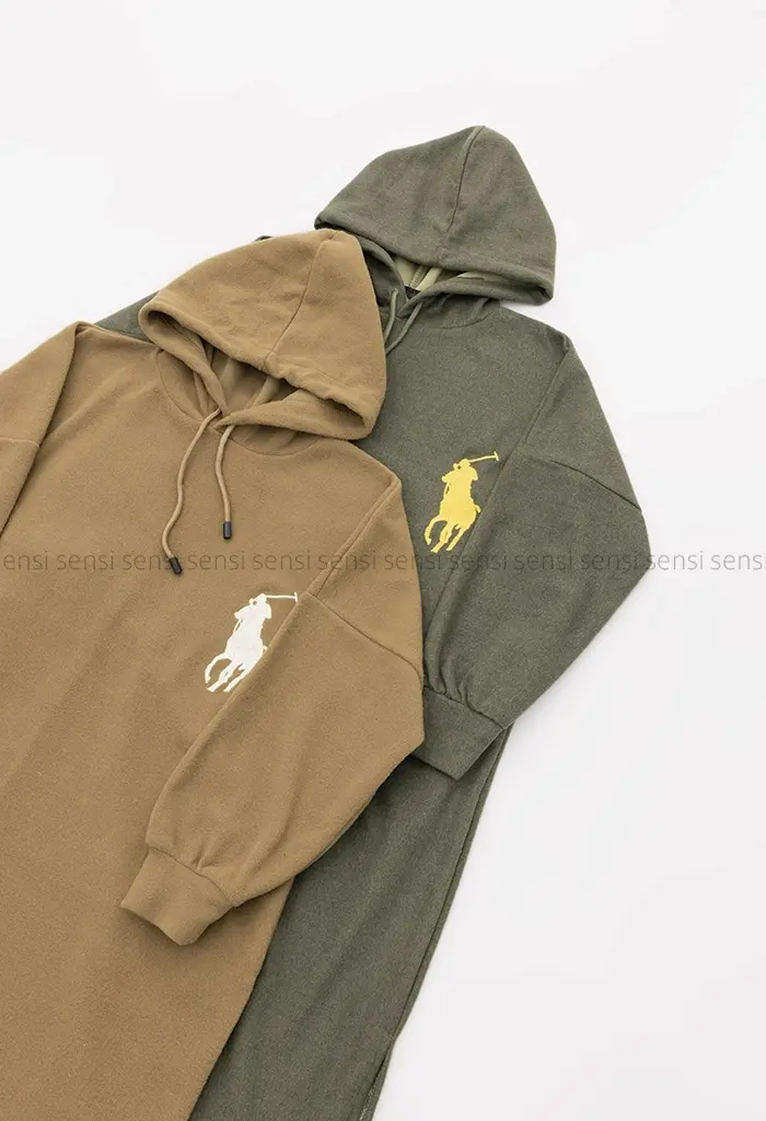 پیراهن فوتر poloکلاه دارکد1004541