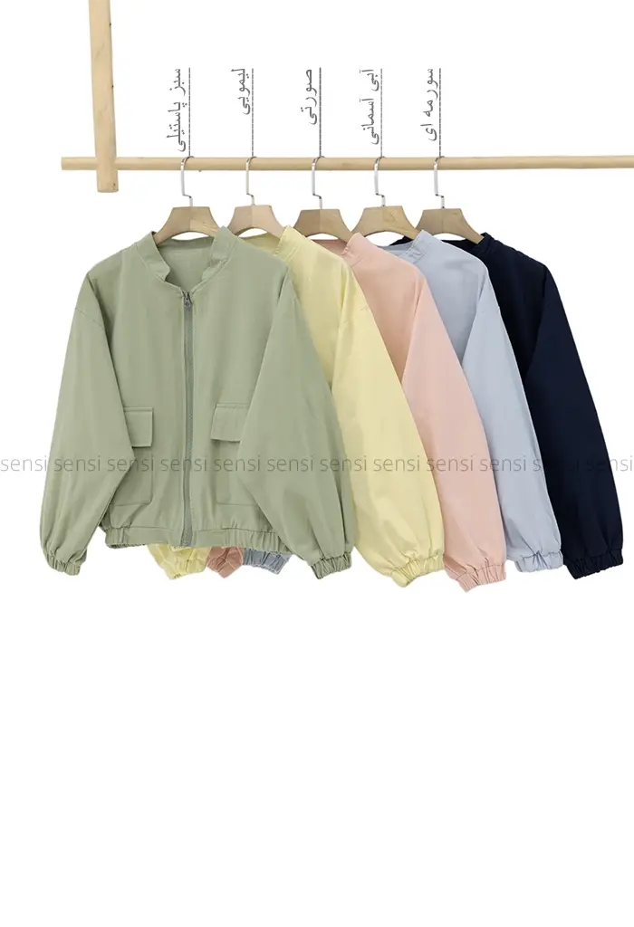 بامبر جلو زیپ لینن پاناما کد1004559