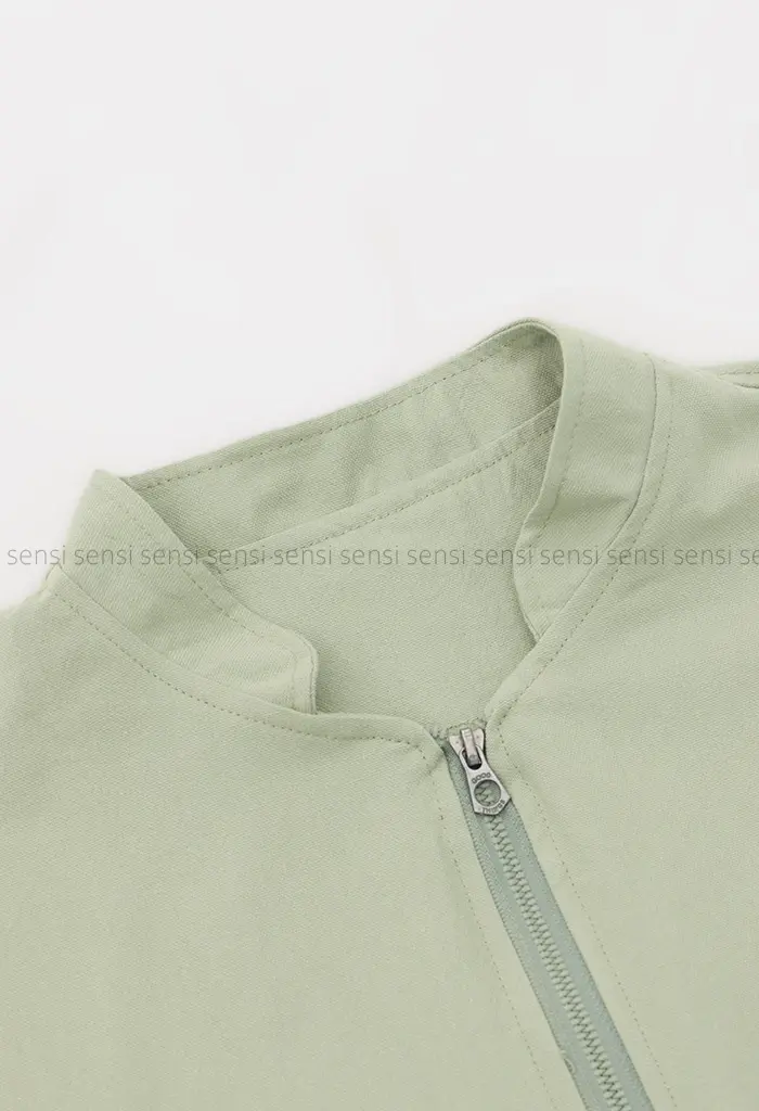 بامبر جلو زیپ لینن پاناما کد1004559