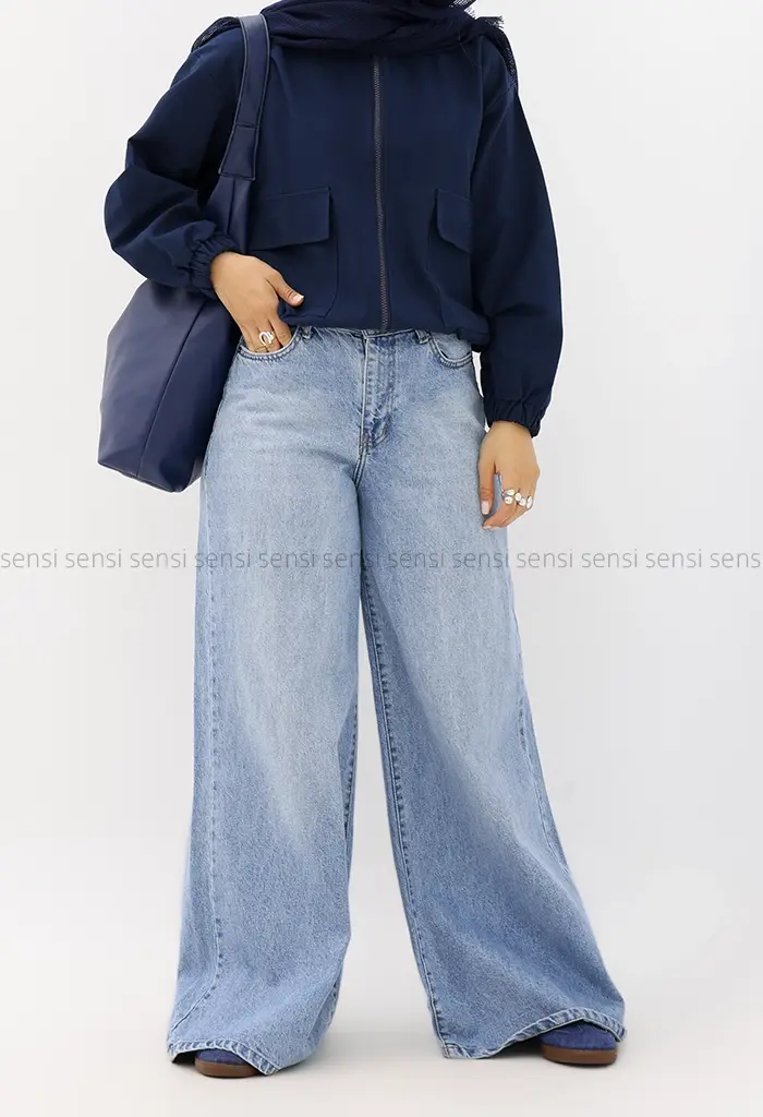 بامبر جلو زیپ لینن پاناما کد1004559