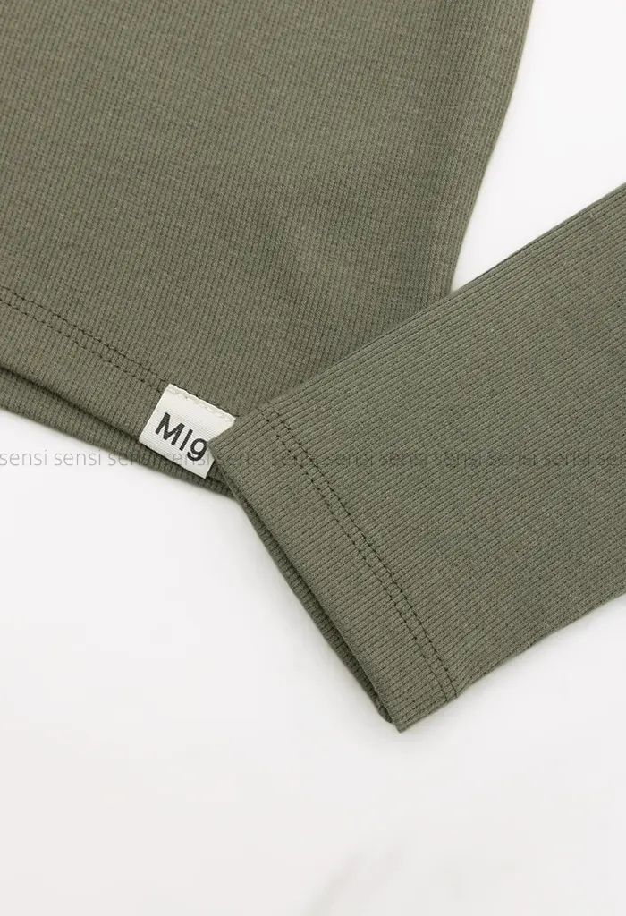 کراپ یقه گرد آستین بلند کد1004553