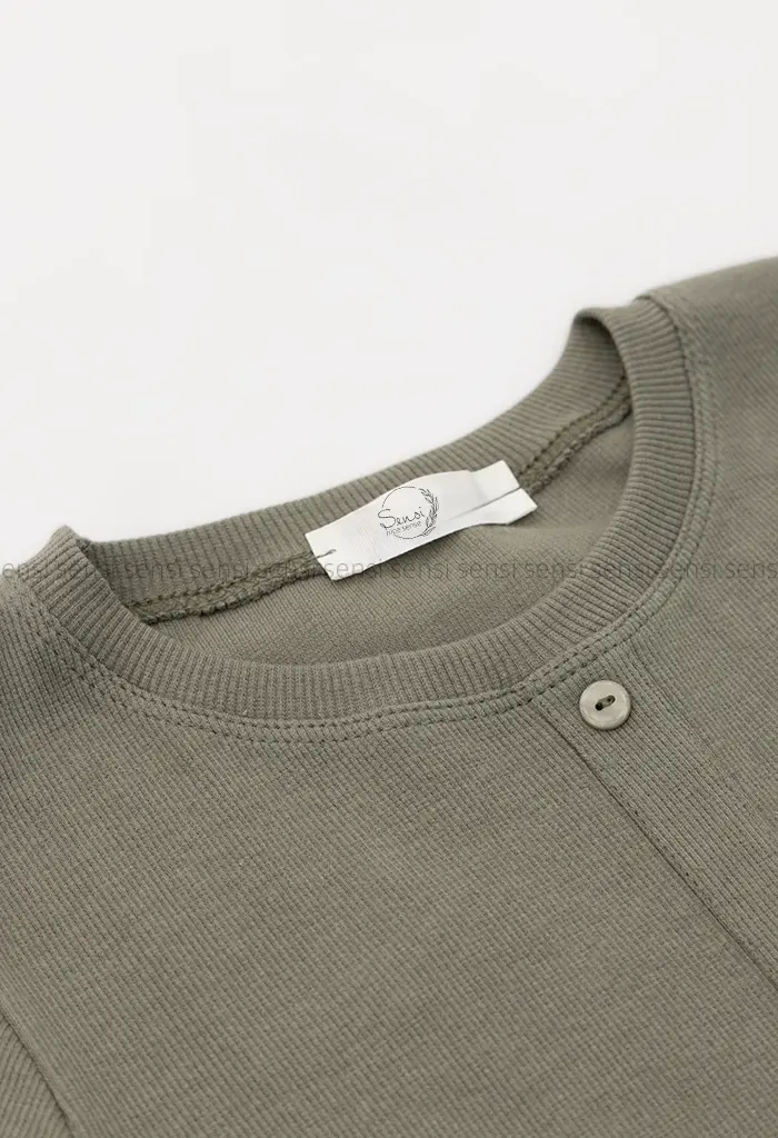 کراپ آستین بلند دکمه نما کد1004552