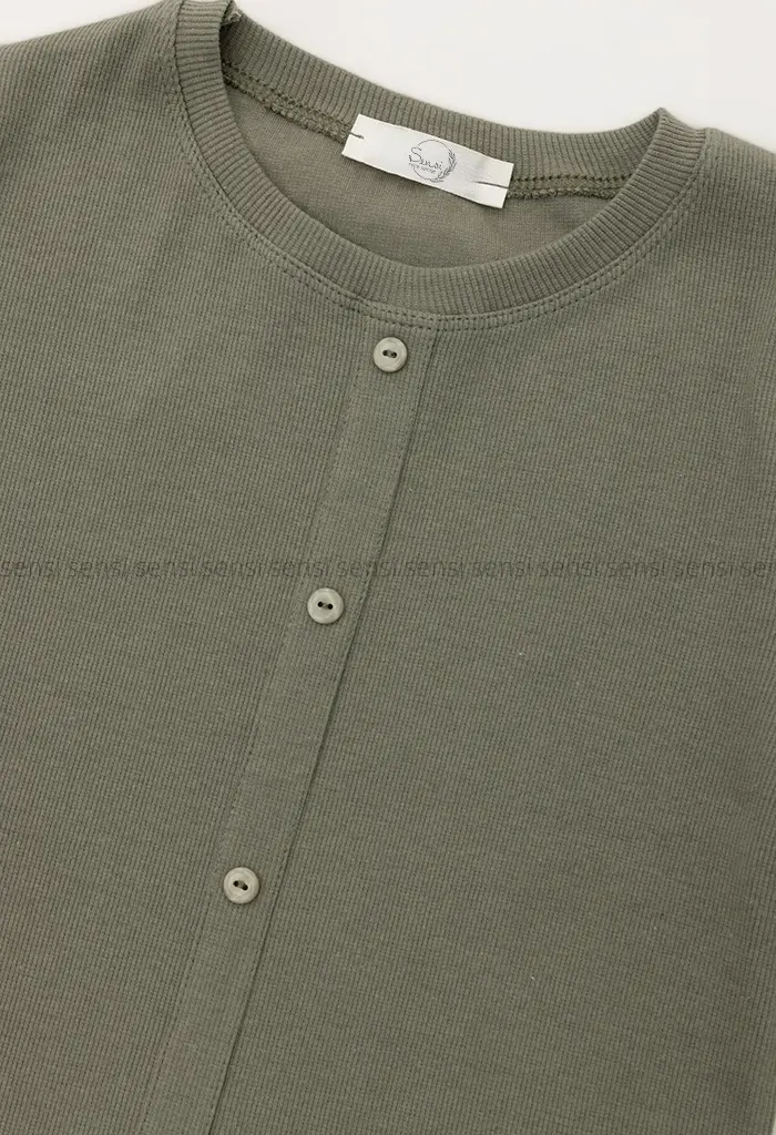 کراپ آستین بلند دکمه نما کد1004552