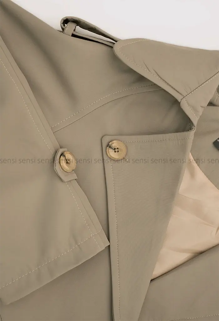 بارانی کوتاه آستردار کد1004465