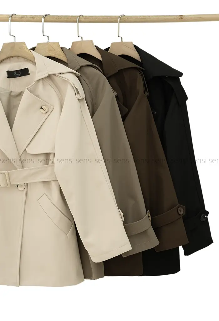 بارانی کوتاه آستردار کد1004465