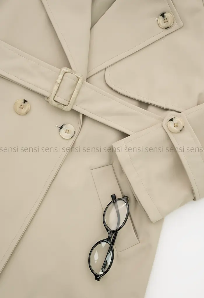 بارانی کوتاه آستردار کد1004465