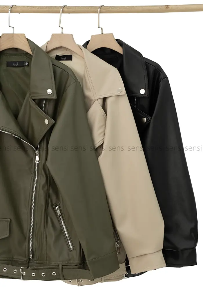 کت چرم زارا آستر دارکد1004564