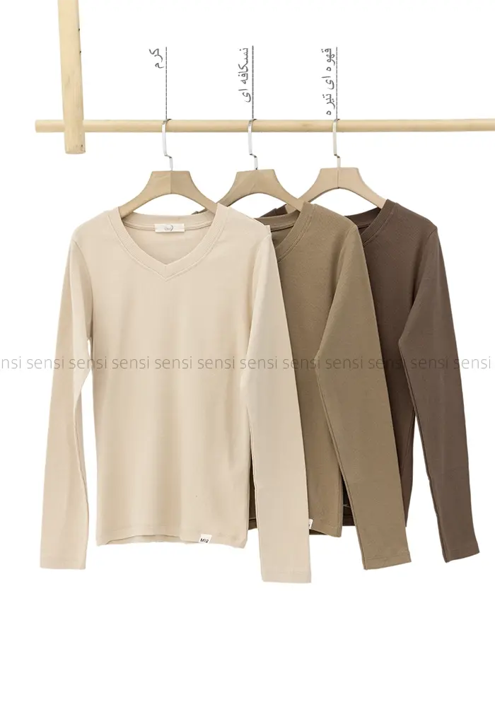 بلوز آستین بلندکبریتی کد1004555